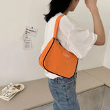 Nylon Letters Pattern Shoulder Shopping Bags Durable Large Capcity Totes