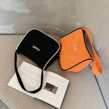 Nylon Letters Pattern Shoulder Shopping Bags Durable Large Capcity Totes