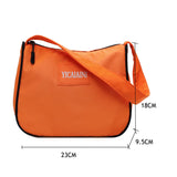 Nylon Letters Pattern Shoulder Shopping Bags Durable Large Capcity Totes