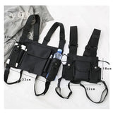 Nylon Chest Rig Bag Vest Hip Hop Streetwear Tactical Harness Kanye West