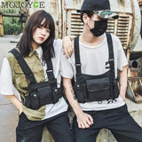 Nylon Chest Rig Bag Vest Hip Hop Streetwear Tactical Harness Kanye West Chest