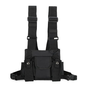 Nylon Chest Rig Bag Vest Hip Hop Streetwear Tactical Harness Kanye West Chest
