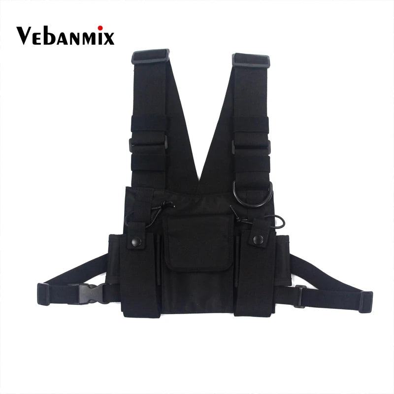 Nylon Chest Rig Bag Vest Functional Tactical Harness Chest Rig Kanye West