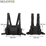Nylon Chest Rig Bag Vest Hip Hop Streetwear Tactical Harness Kanye West Chest