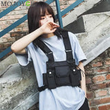 Nylon Chest Rig Bag Vest Hip Hop Streetwear Tactical Harness Kanye West Chest