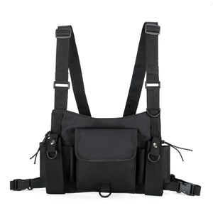 Nylon Chest Rig Bag Vest Hip Hop Streetwear Tactical Harness Kanye West