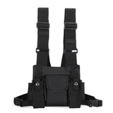 Nylon Chest Rig Bag Vest Hip Hop Streetwear Tactical Harness Kanye West Chest