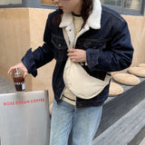 Nylon Cloth Women's Shoulder Bag Solid Ladies Student Crossbody Bags