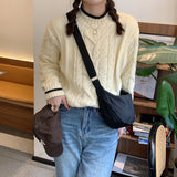 Nylon Cloth Women's Shoulder Bag Solid Ladies Student Crossbody Bags