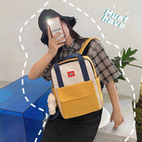 Nylon Girl Backpack for Teenage Lightweight Waterproof Travel Bag