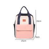 Nylon Girl Backpack for Teenage Lightweight Waterproof Travel Bag