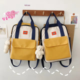 Nylon Girl Backpack for Teenage Lightweight Waterproof Travel Bag