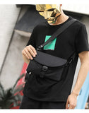 Nylon Men's Messenger Bags High Male Chest Packs Small Crossbody Handbag