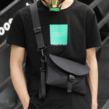 Nylon Men's Messenger Bags High Male Chest Packs Small Crossbody Handbag