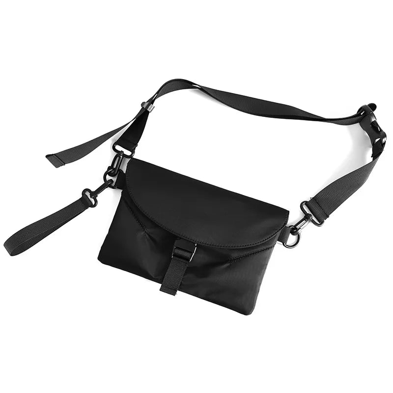 Nylon Men's Messenger Bags High Male Chest Packs Small Crossbody Handbag