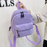 Nylon Mini Backpack for Women School Bag for Teenager Girls