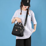 Nylon Mini Backpack Purse Women Ladies Tote Casual Shoulder Bag