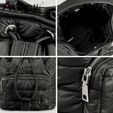 Quilted Nylon Winter Tote Bag Women Handbag