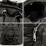 Nylon Padded Bucket Bag Quilted Shoulder Bags Lady Handbags Winter Tote Bag