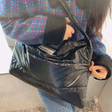 Nylon Padded Handbags - Large Capacity Top-Handle Bags