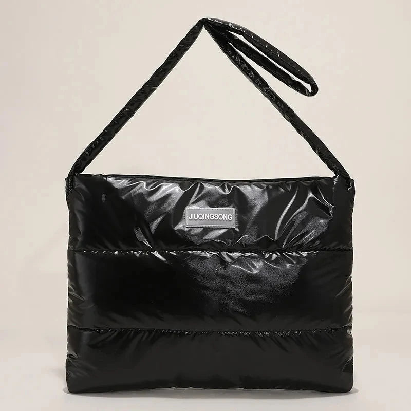 Nylon Padded Handbags - Large Capacity Top-Handle Bags