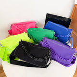 Nylon Chain Crossbody Shoulder Bag Women Casual Candy Messenger Bag