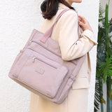 Waterproof Nylon Tote Bag for Women Travel Shoulder Bag Large Capacity