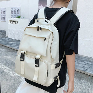 Nylon Women Backpack Female School Girls Travel Backpack