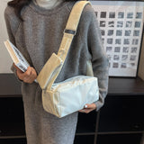 Nylon Women Bag Solid Crossbody Style Female Shoulder Handbag Two in One