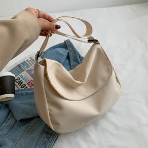 Nylon Women Shoulder Crossbody Bag for School Girls Large Handbags