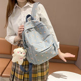Nylon Women's Backpack Anti-Theft Shoulder Bag Student School Bag