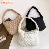 Nylon Women's Shoulder Bag with Embroidery Thread