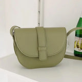 One-shoulder Semi-circle Retro Messenger Bag for Women
