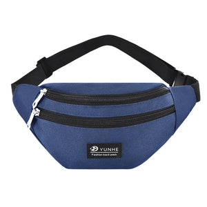 Solid Crossbody Hip Bag Casual Fanny Pack Waist Chest Phone Pouch