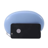 Mini Oval Crossbody Bag For Women PU Leather Messenger Chest Bag Lady Handbag