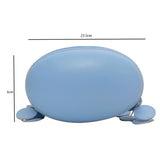 Mini Oval Crossbody Bag For Women PU Leather Messenger Chest Bag Lady Handbag