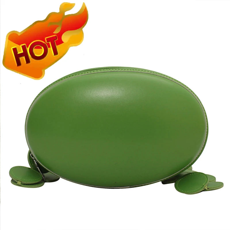 Mini Oval Crossbody Bag For Women PU Leather Messenger Chest Bag Lady Handbag