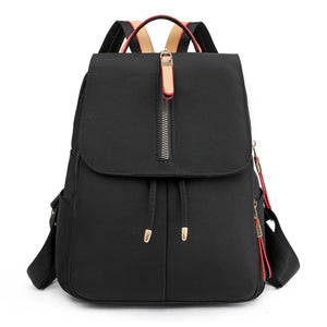 Casual Shoulder Backpack for Women Travel Student Solid Color