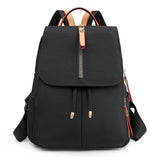Casual Shoulder Backpack for Women Travel Student Solid Color