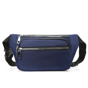 Oxford Cloth Waist Bag Zipper Chest Bag for Women