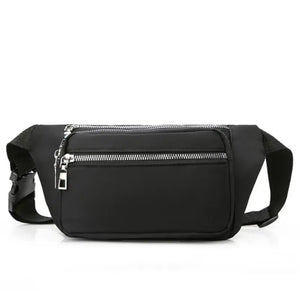 Women's Oxford Cloth Waist Bag Chest Bag Zipper