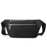 Women's Oxford Cloth Waist Bag Chest Bag Zipper
