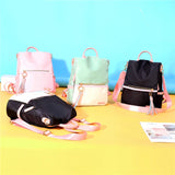 Oxford Cloth Women Backpack Candy School Bag Big Capacity Travel Backpack