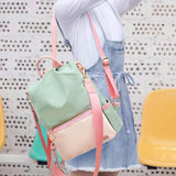 Oxford Cloth Women Backpack Candy School Bag Big Capacity Travel Backpack