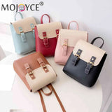 PU Hit Girls School Bags Splicing Flap Women Shoulder Bags