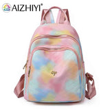 PU Leather Backpacks Large Capacity Women Girls Schoolbag Bookbags