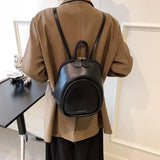 PU Leather Backpack Women Texture Bags Travel Knapsack Large Capacity