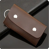 PU Leather Car Key Wallet Solid Key Holder Housekeeper Keys Organizer Key Case