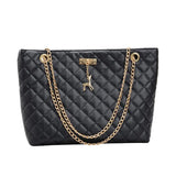 PU Leather Chain Handbag Women Top-handle Totes Crossbody Bag
