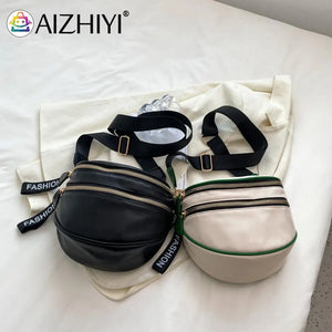 Women's Large Leather Crossbody Bag, Multi-Compartment